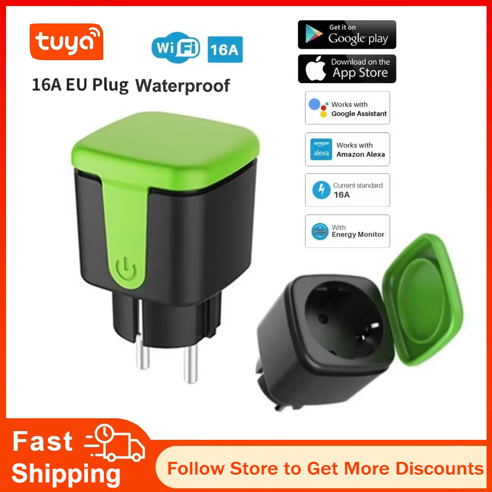 Wifi Smart Plug - Tuya EU 16A WLAN Smart Wasserdichte