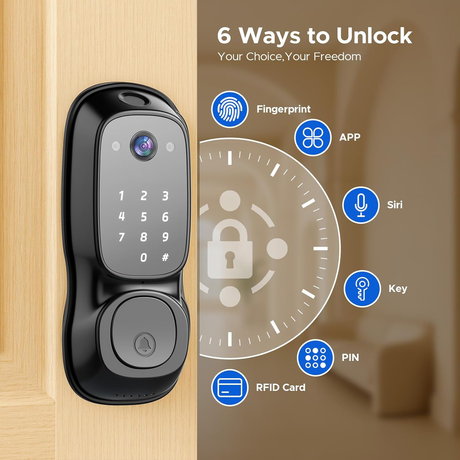 Tuya WLAN-Smart-Türschloss ‎ K – Smart Door Lock Wifi Bewertung und Preis