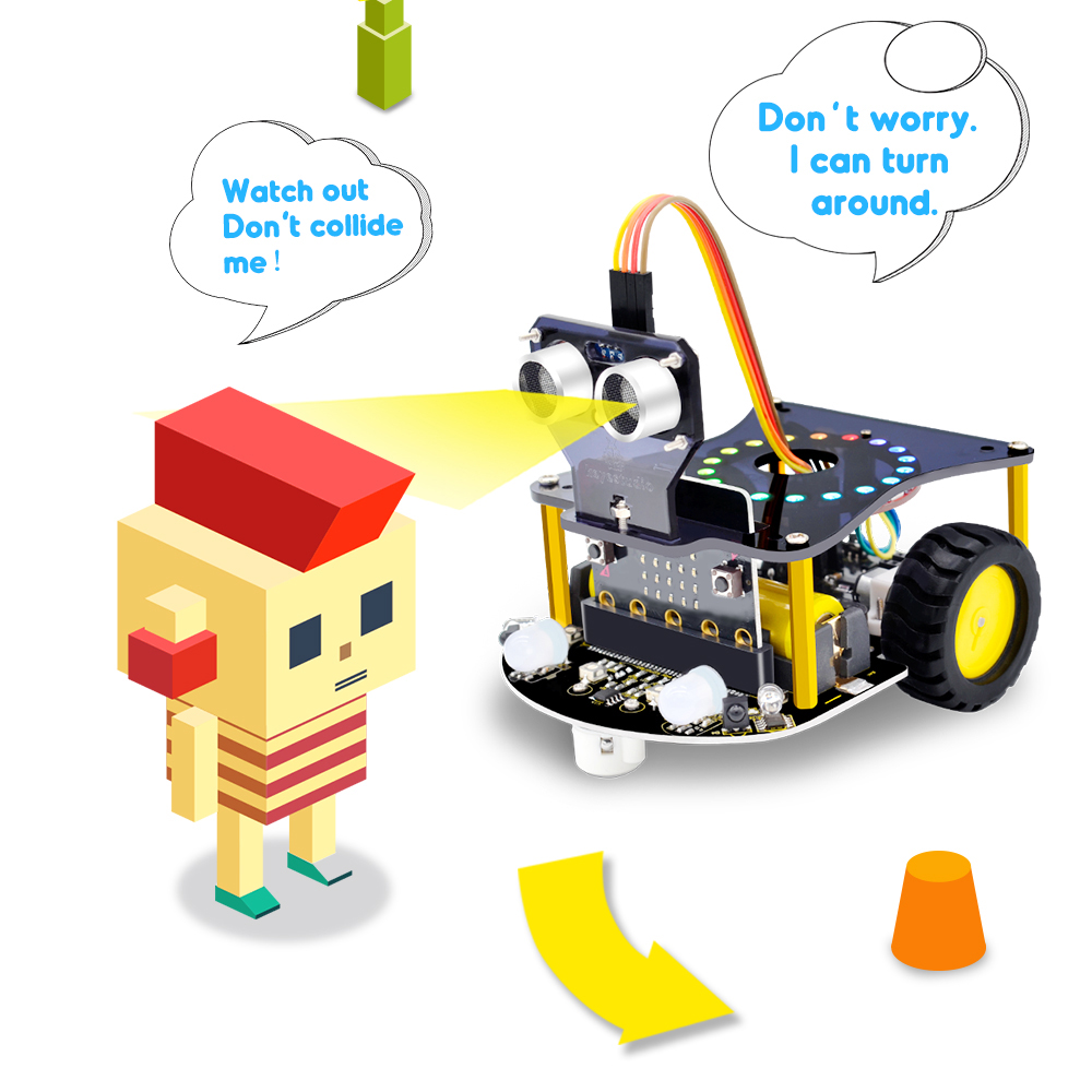 Kidsbits 2WD Microbit V2 Robot – Esp32 Smart Home Kit Bewertung und Preis